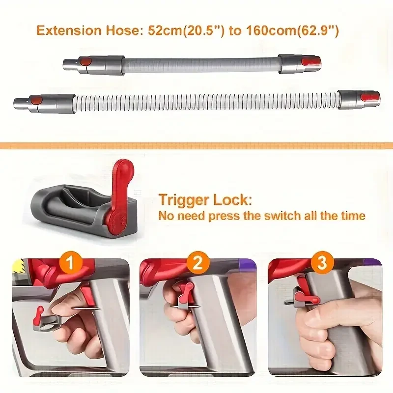 Dog Grooming Tool Kit for Vacuum Compatible with Dyson V7/8/10/11