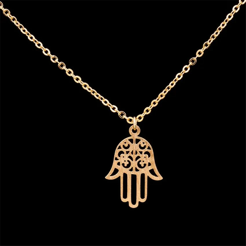 Hassam Palm Titanium Steel Pendant Necklace