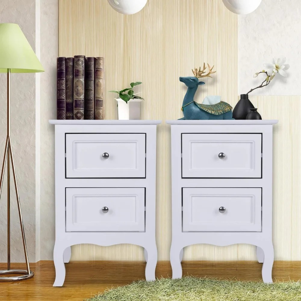 Nightstands Set of 2 - Side Table Night Table for Bedroom