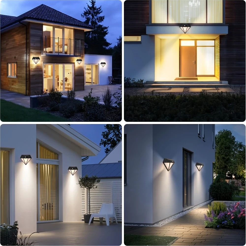 GoldenCentury Solar Wall Light with Motion Sensor