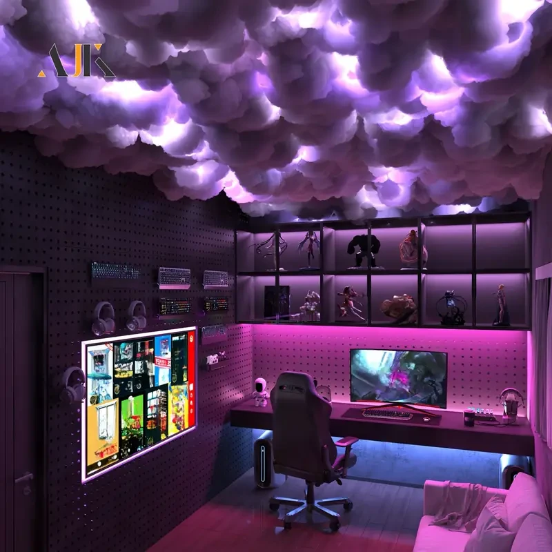 AJK 6m 3D Big Cloud Light Kit Music Sync