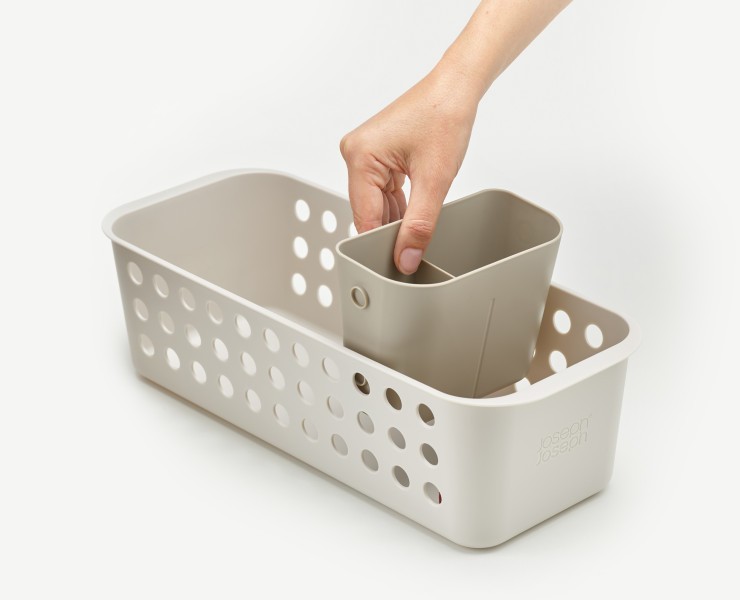 EasyStore Slimline Bathroom Storage Basket - Joseph Joseph
