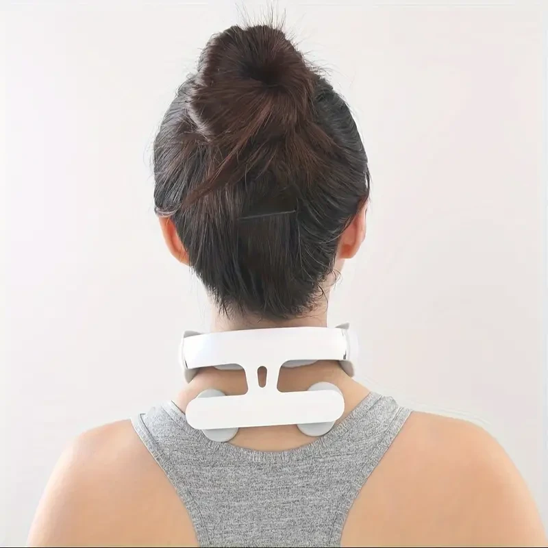 Portable USB Rechargeable Neck Massager - Deep Tissue Kneading for Neck & Shoulder Relief, Ideal Holiday Gift for Men & Women