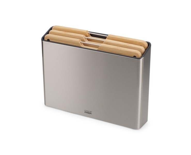 Folio Steel Bamboo 3 Piece Board Set - Joseph Joseph