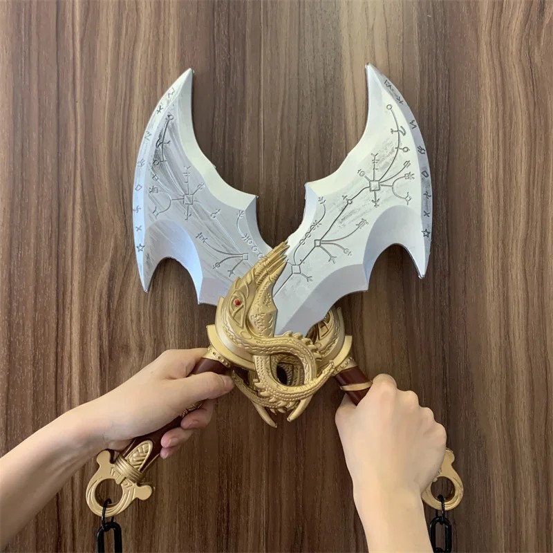God of War 4 Athena Blade Tomahawk Chained Cosplay Axe Prop