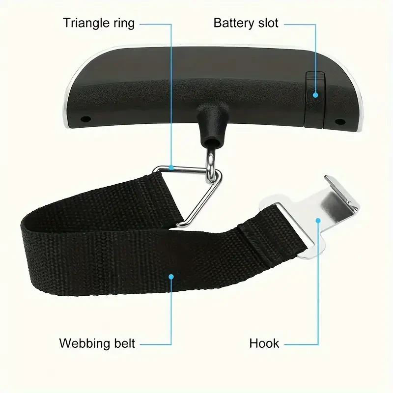 Luggage Scale, Electronic Scale, Portable Scale, Hook Scale, Parcel Scale, 50KG Mini Hanging Scale, Portable Spring Lifting Scale, Fishing Scale