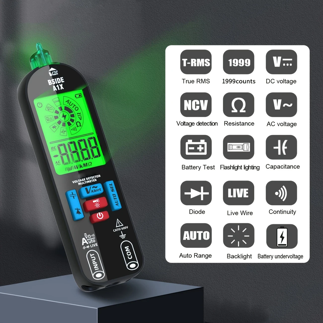 Rechargeable BSIDE A1X Smart Digital Multimeter