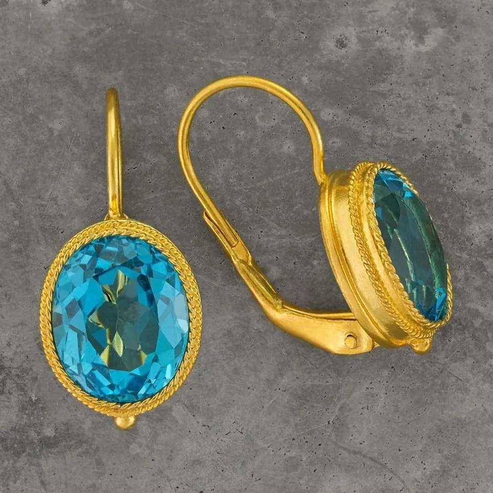 Women's Retro Alloy Creative Turquoise Earrings