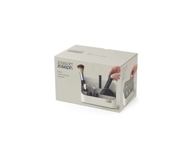 Viva Tiered Cosmetic Organiser - Shell  - Joseph Joseph