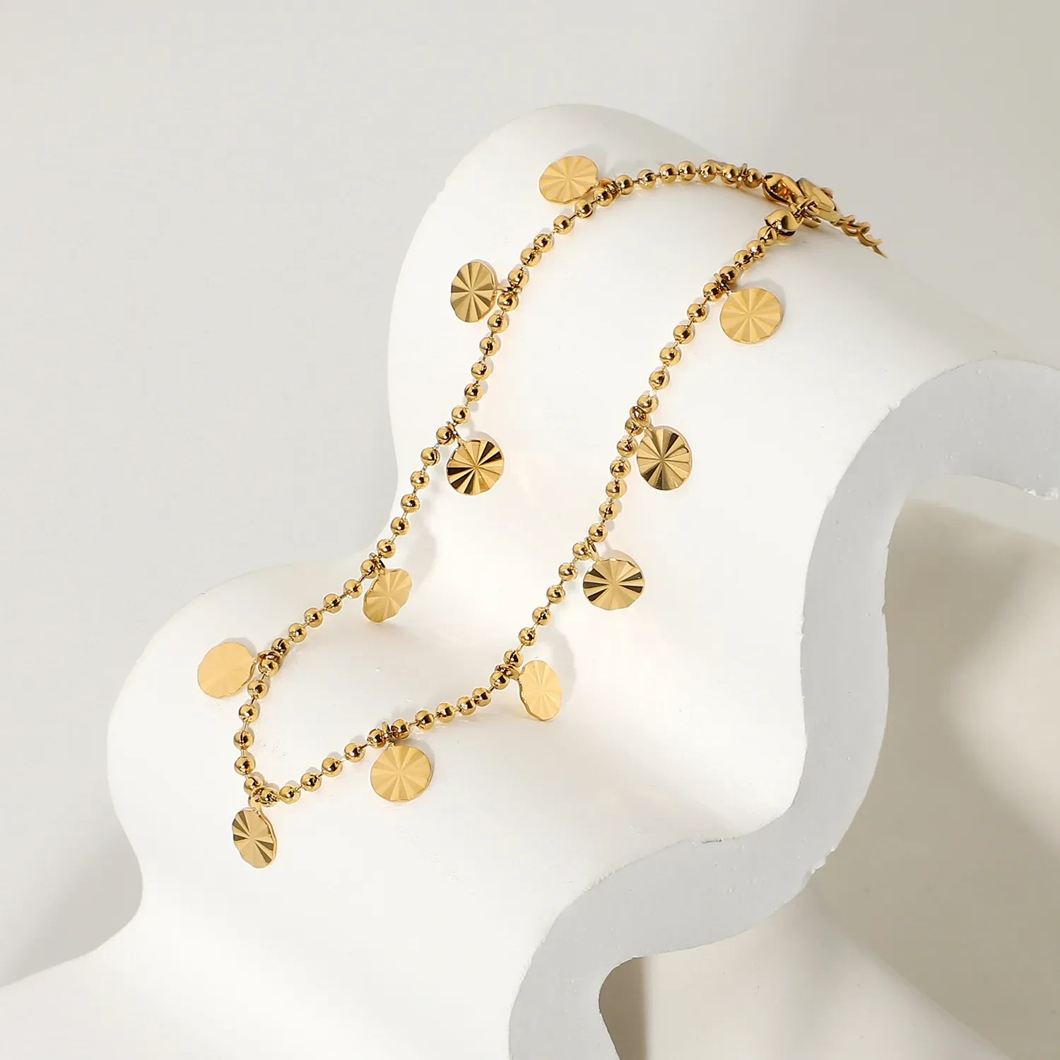 Women's Fashion Personality Disc Pendant Anklet