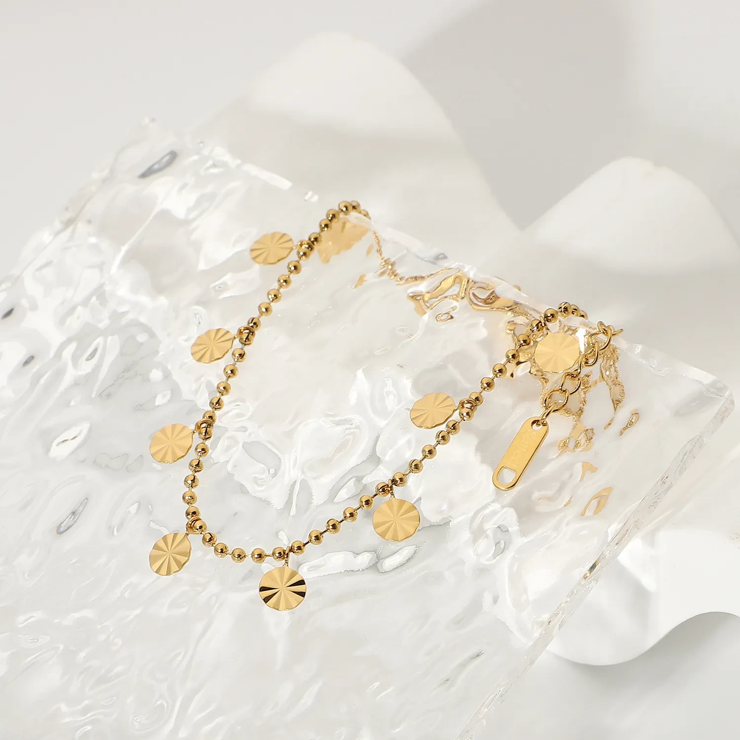 Women's Fashion Personality Disc Pendant Anklet