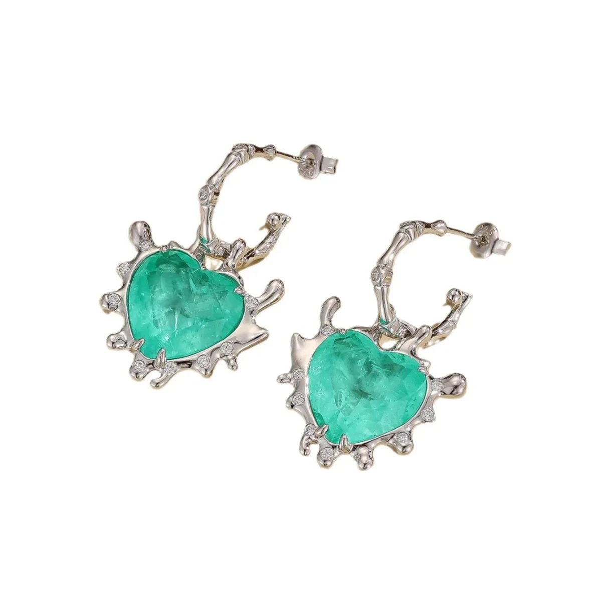 S925 Sterling Silver Love Earrings