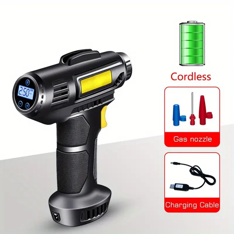 Portable Air Compressor And Inflator That Is Compact And High-Speed