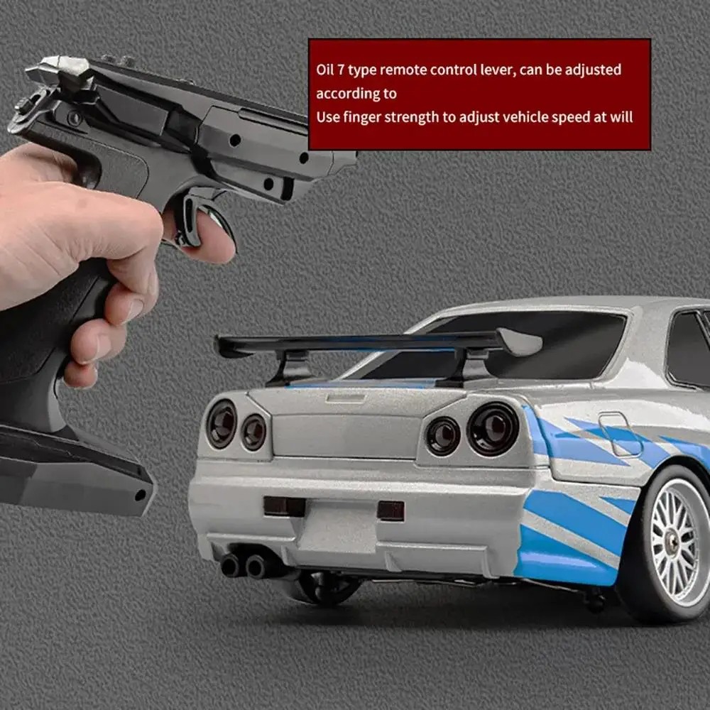 2.4GHz LD RC LD1899 1/18 RC Drifting Car with Gyroscope On-Road Alloy Body Shell Racing Car