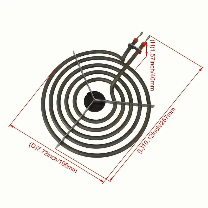 Compatible Crosley Mrmf2200km 20.32cm 5 Turns Surface Burner GE 20.32cm Coil Surface Element Compatible with Whirlpool and GE ovens and stoves