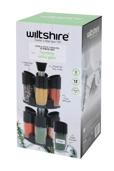 Salt n Pepper Spice Carousel 13 Piec - WiltshireSalt n Pepper Spice Carousel 13 Piec - Wiltshire