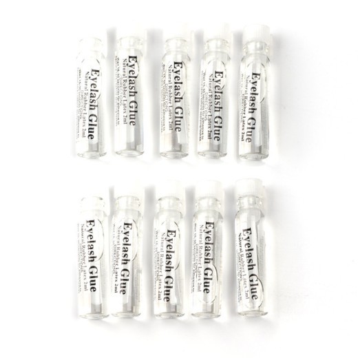 Glass tube eyelash glue