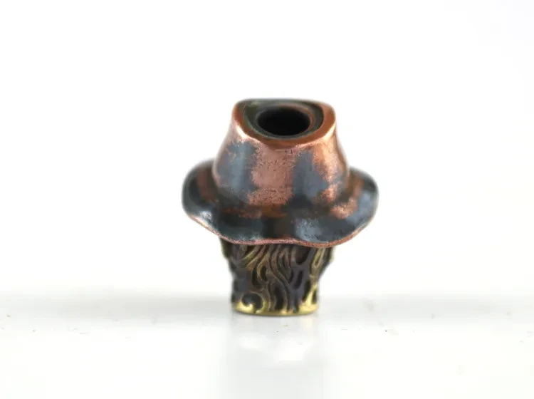 Personality EDC Vintage Pure Copper Motorcycle Denim Pendant