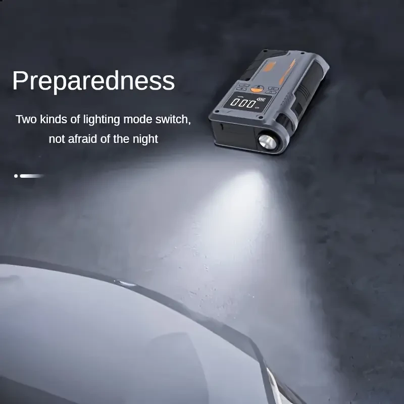 JKUOO Portable Car Tire Inflator with Emergency Start