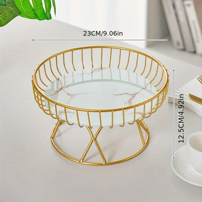 European-Style Metal Fruit Basket
