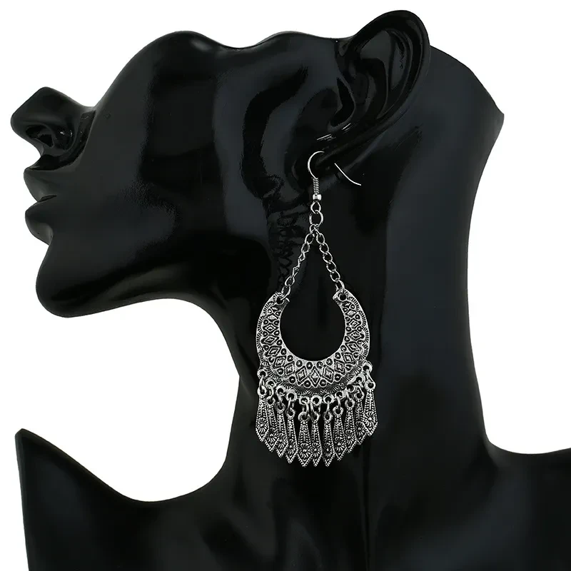 Cross-border Sources European And American Fashion Tassel Earrings