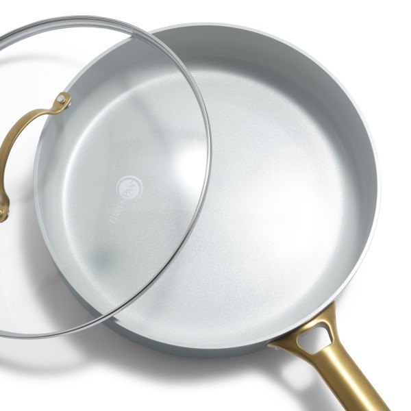 Padova Smokey Blue Covered Saut Pan 28cm/3.6L - GreenPan