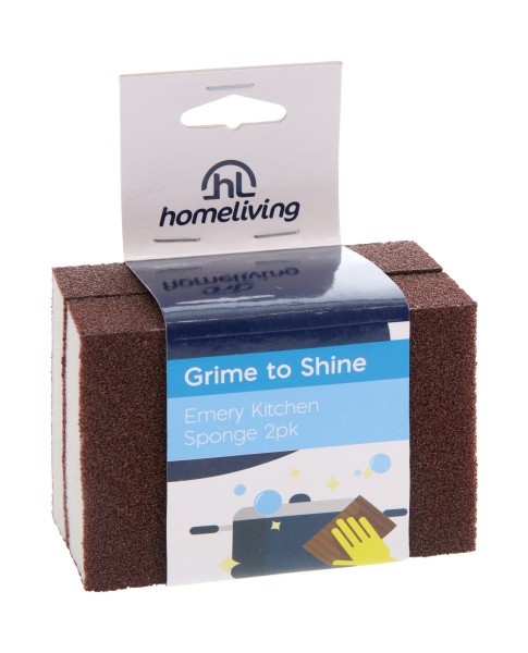 Emery Kitchen Sponges 2pk - Homeliving