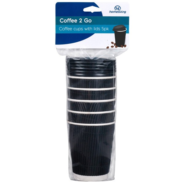 Disposable Coffee Cups Pack 5 - Homeliving