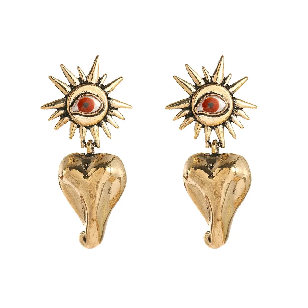 Vintage Alloy Big Nose Pendant Earrings