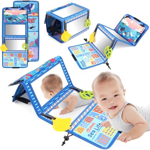 Mirror Cloth Book Baby Mirror Cloth Book Four Folding Mirror Pendant