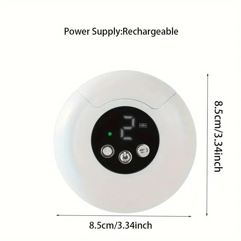 Nail Clipper & Polisher with LED Light - Lithium-Ion Battery for Home Use