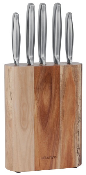 Metropolitan Stainless Steel Block - 6Piece  - Wiltshire