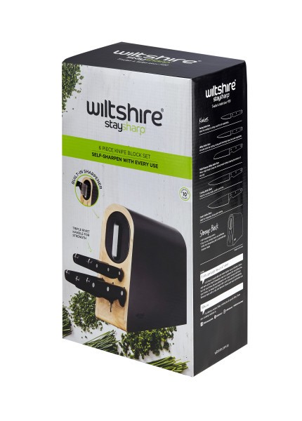 Staysharp Triple Rivet 6Pc Block Set - Wiltshire