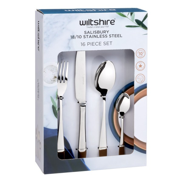 Salisbury 16pc 18/10 Set - Wiltshire
