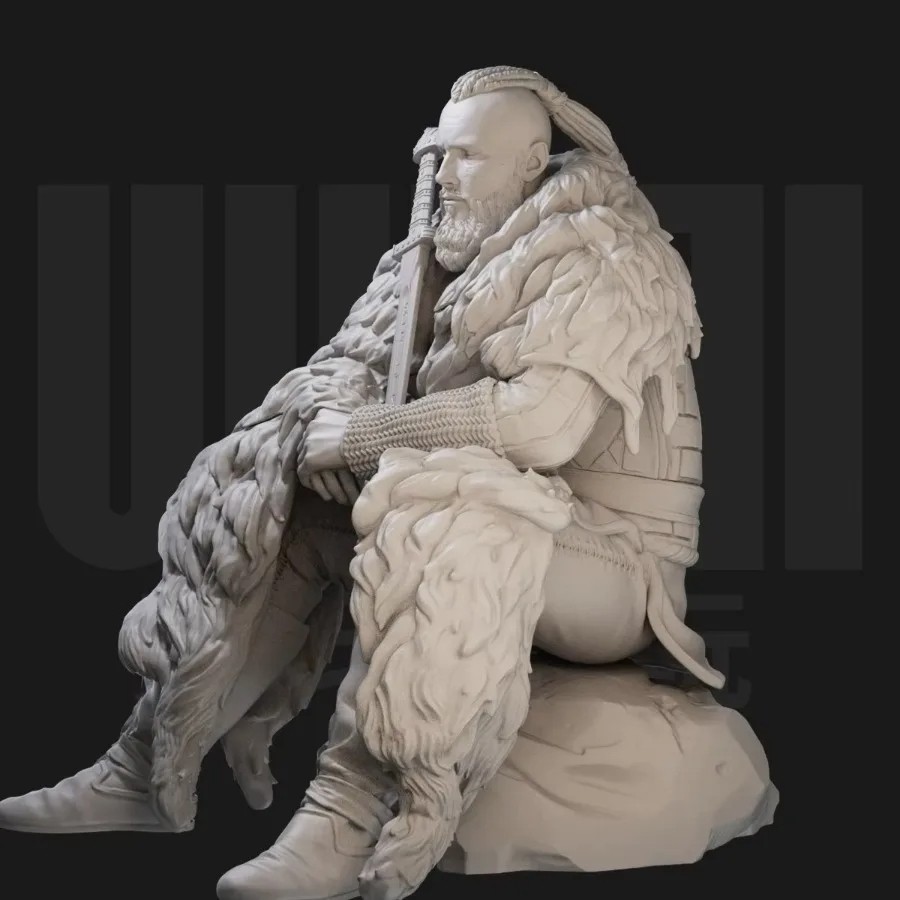 1/24 Scale Resin Figure Model Kit Ancient Viking Warrior Bjorn Ironside