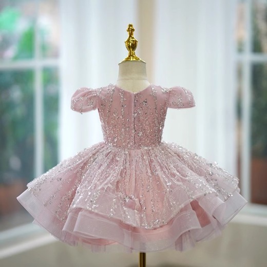 Sequined Girls Birthday Princess Dress