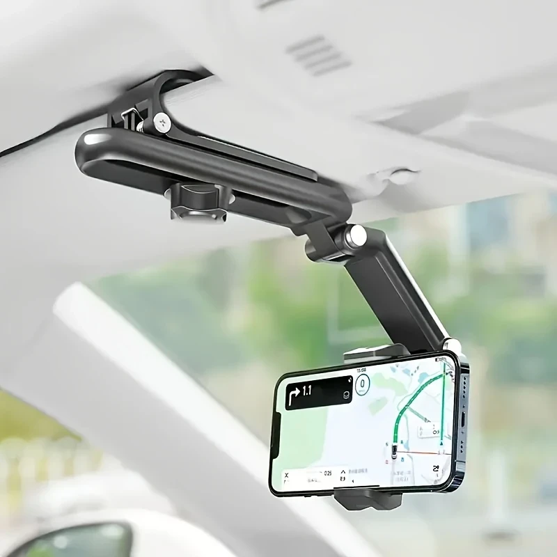 Universal 1080 Rotatable Sun Visor Car Phone Holder
