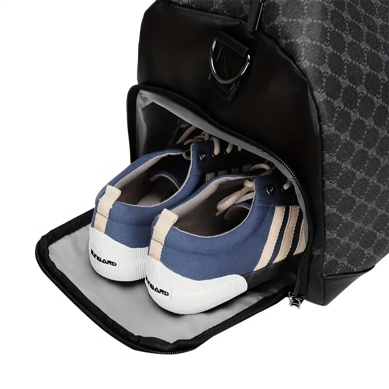 Stylish Mens Crossbody Travel Bag - Durable PU Leather
