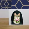 3D Mouse Reading Book in Mouse Hole - Wall Decal Sticker