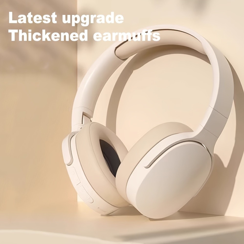 New Wireless Headset Headphone Stereo Noise Cancelling, Long Battery Life, E-sports Gaming Headset, Foldable Headphones Perfect Gift for Friends