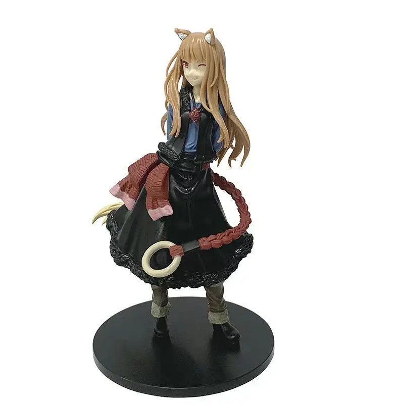 17cm Holo Wink Anime Figure Model - Wolf Tail Girl PVC Action Figure