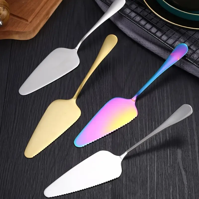 1pc Stainless Steel Pointed Cake Spatula Perfect for Baking, Pizza, and More