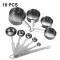 Stainless Steel Measuring Cup And Spoon Set, Luxurious Stackable Measuring Spoons, Household Tools, Kitchen Accessories
