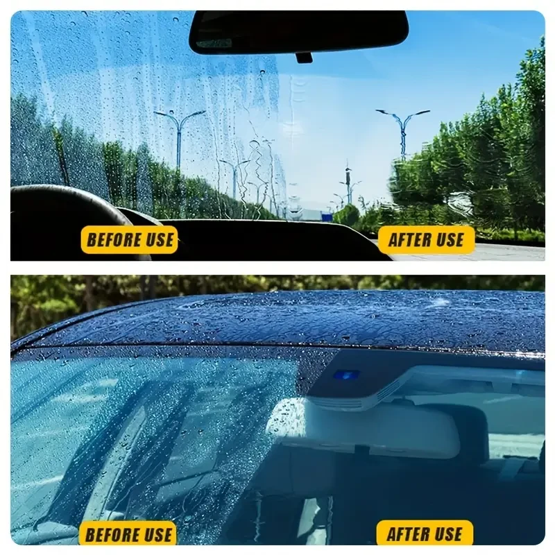 Cubic Seven Glass Oil Film Remover - Effectively Cleans Car Glass & Clears Sight