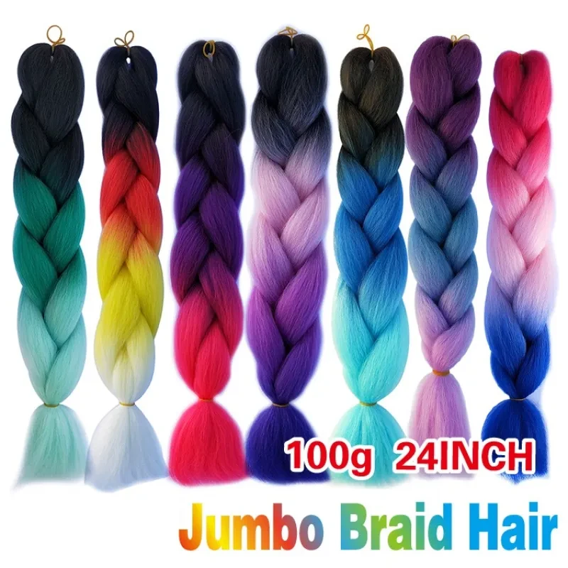 Rainbow Hair Extensions Braids