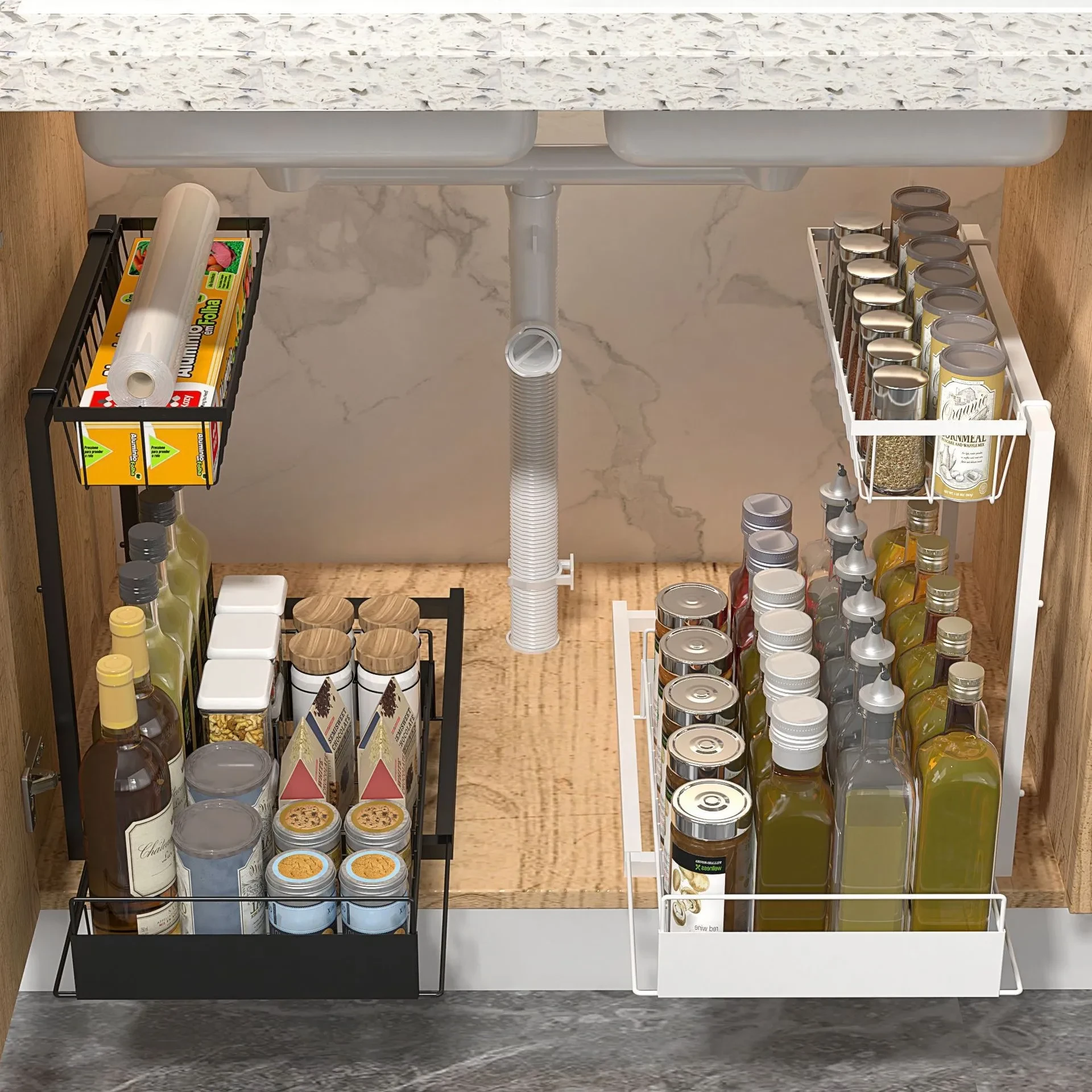 Kitchen Spice Rack Sink Simple Organizing Rack