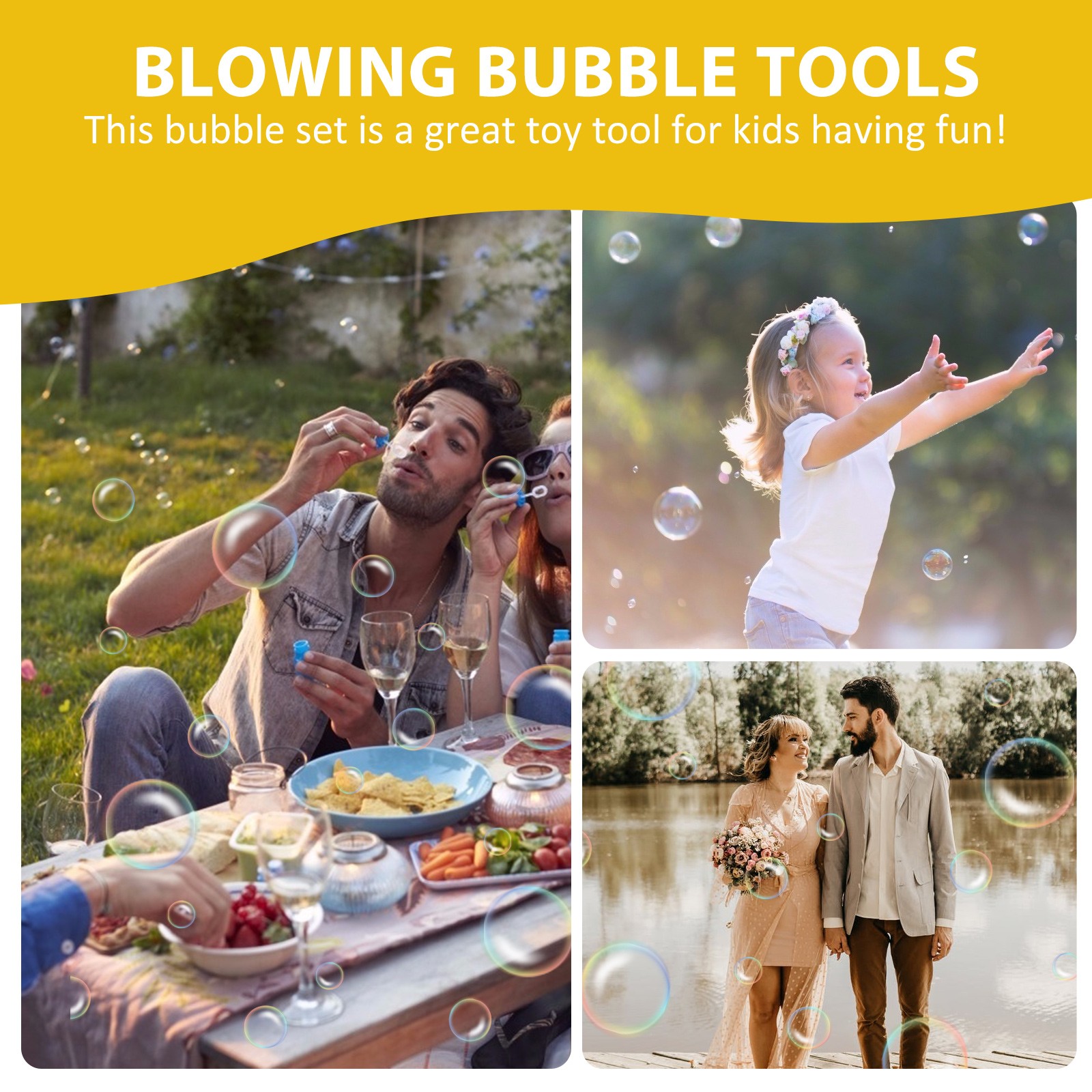 3-Piece Fortnite Bubble Tools Set - Blow Bubble Machine and Soap Bubble Presents for Kids