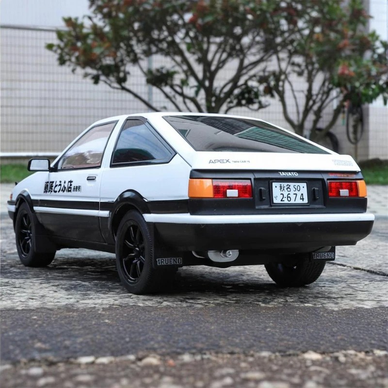 JDM 1:18 Toyota AE86 TRUENO Drift Racing Alloy Metal Diecast Model Car