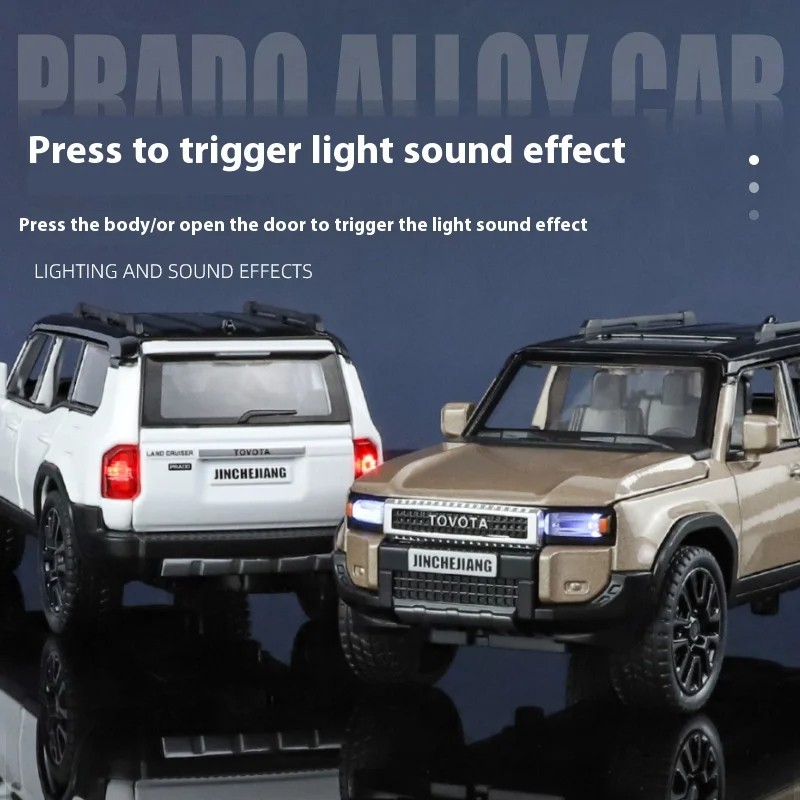 1:32 TOYOTA PRADO Land Cruiser Off Road Vehicle Diecast Model Car