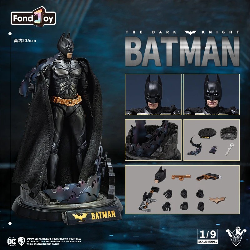 DC Joker Heath Ledger Batman Dark Knight Handmade Model Box Set Collection